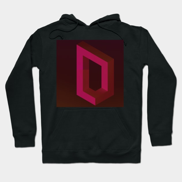 Impossible geometry in ruby Hoodie by oscargml